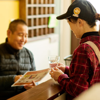 飲食店での接客